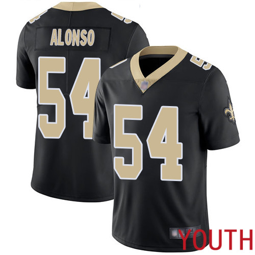 New Orleans Saints Limited Black Youth Kiko Alonso Home Jersey NFL Football #54 Vapor Untouchable Jersey